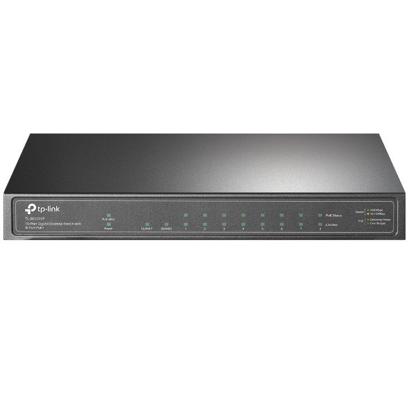 Tplink 10-Port Gigabit Desktop Switch with 8-Port PoE+ TL-SG1210P
